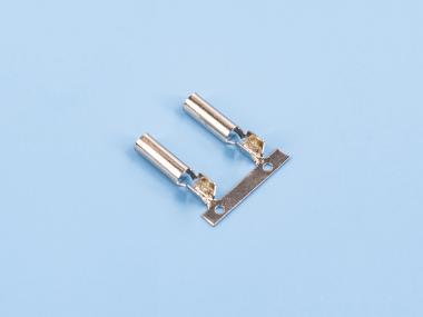2.75D形母端，黃銅，鍍鎳，橫帶（DM01-01）